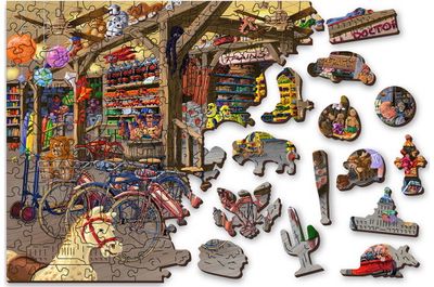 Medinė dėlionė WOODEN CITY In the Toy Shop 400 det.