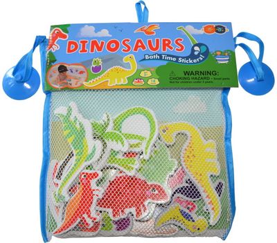 Vonios lipdukai tinklelyje BATH TIME Dinosaur