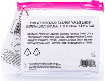 Lūpų balzamų rinkinys POSH+POP TYE DYE, 6 x 4,2 g