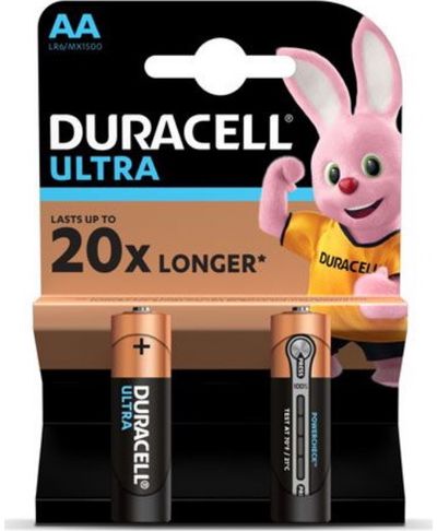 Baterijos DURACELL ULTRA AA, 2vnt.