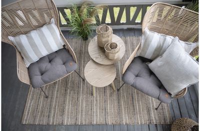 Kilimėlis FANNIK PIENNAR NATURAL/GREY, 140x200cm