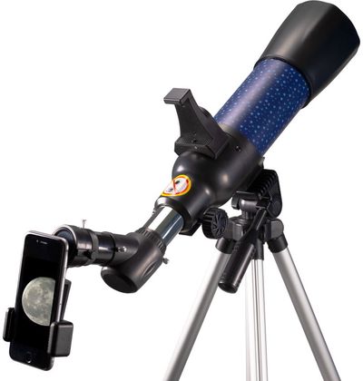 Teleskopas BRESSER NATIONAL GEOGRAPHIC su virtualios realybės programėle