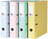 Segtuvas EMBOSS su 2 žiedais, A4, 8 cm, 4 rūšių