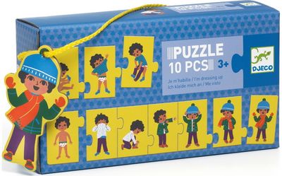 Lavinamoji dėlionė DJECO Trio I'm dressing up / Aš rengiuosi 10 det.