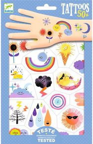 Laikinosios tatuiruotės DJECO Weather emojis