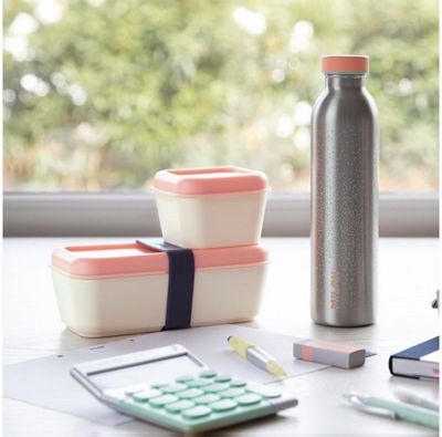 Priešpiečių dėžutė MILAN PINK, 330 ml