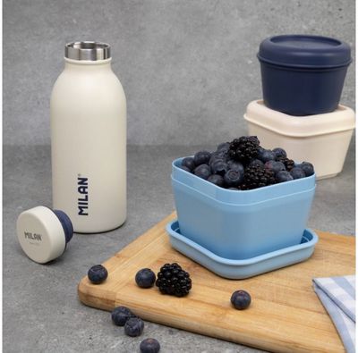 Priešpiečių dėžutė MILAN LIGHT BLUE, 330 ml