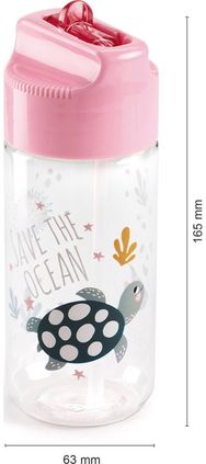 Plastikinė gertuvė SAVE THE OCEAN, 430 ml