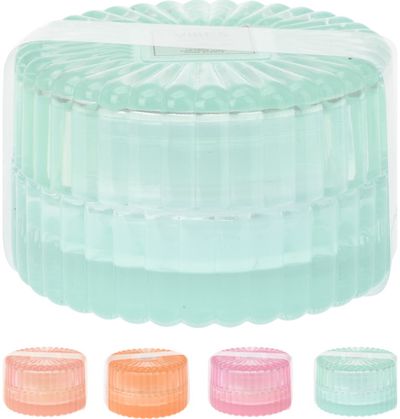 Žvakė stikliniame idelyje PASTEL, 8 x 5 cm