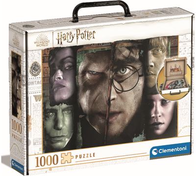 Dėlionė CLEMENTONI HARRY POTTER lagaminėlyje 1000 det.