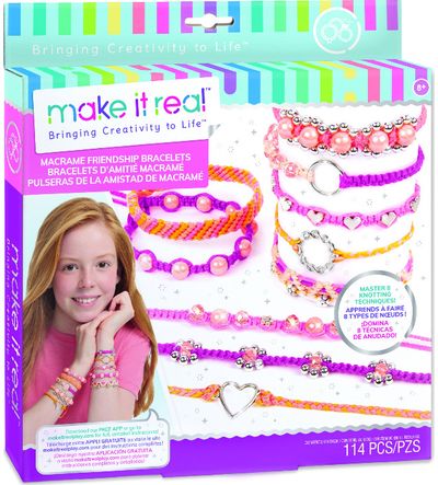 Kūrybinis rinkinys MAKE IT REAL pintos apyrankės MACRAME