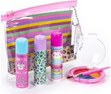 Dovanų rinkinys kosmetinėje RAINBOW (lūpų balzamai+lūpų blizgiai+lūpų šepetėlis)