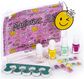 Dovanų rinkinys kosmetinėje SMILE (nagų lakai+nagų trafaretai+separatorius))