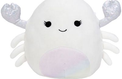 Pliušinis žaislas SQUISHMALLOWS Balta krabė 12 cm.