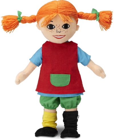 Pliušinė lėlė PIPPI Ilgakojinė, 30 cm