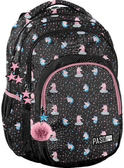 Kuprinė UNICORN, 3 skyrių, 41 cm, Black