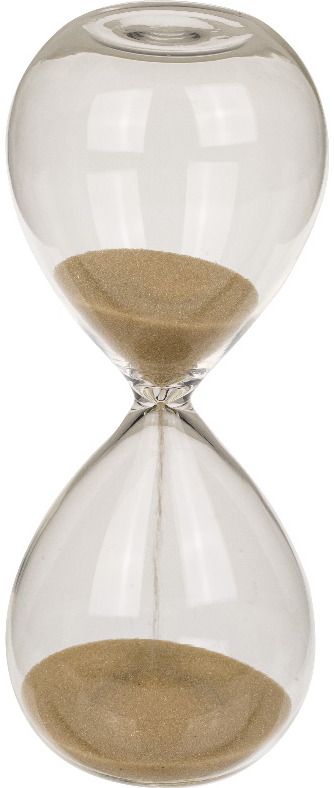 Stiklinis smėlio laikrodis 5 MINUTE BREAK, 12,5 x 5 cm