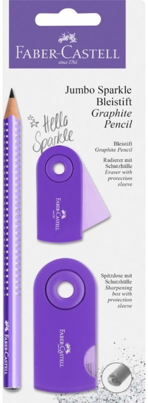 Kanceliarinis rinkinys Faber-Castell SPARKLE, Purple (bl)