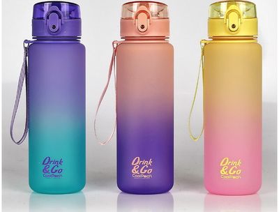 Plastikinė gertuvė GRADIENT PEACH/BLUEBERRY/BERRY, 600 ml
