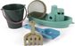 Smėlio žaislų ir laivelio rinkinys BLUE MARINE TOYS medvilnės maišelyje