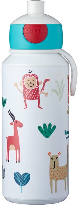 Plastikinė gertuvė MEPAL POP-UP CAMPUS ANIMAL FRIENDS, 400 ml