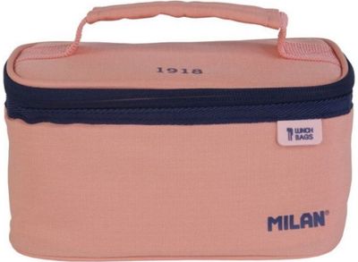 Pietų krepšelis MILAN PINK + pietų dėžutė, 22 x 12,5 x 12 cm