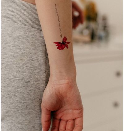 Laikinųjų tatuiruočių rinkinys TATTOOSHKA Colorful lotuses