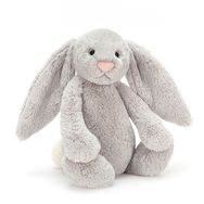 Pliušinis žaislas zuikis BASHFUL SILVER BUNNY (didelis) 36 cm.
