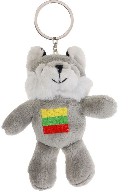 Pakabukas raktams Vilkas su trispalve,
11 cm