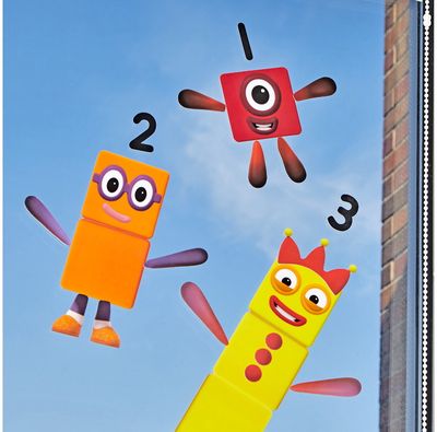 Daugkartiniai lipdukai NUMBERBLOCKS CLINGS