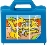 Kubelių dėlionė RAVENSBURGER Vehicles in use 6 vnt. lagaminėlyje