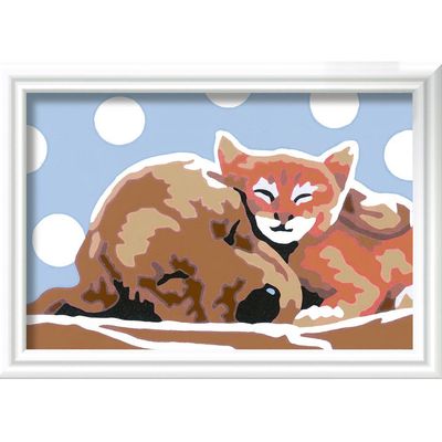 Tapyba pagal numerius RAVENSBURGER Kačiukas ir šuniukas 8.5 x 12 cm