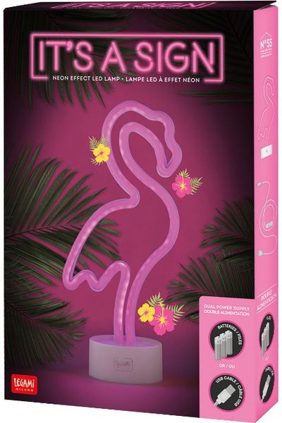 Stalinė lempa NEON EFFECT LED FLAMINGO