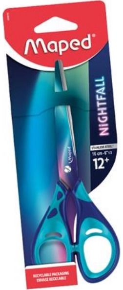 Žirklės MAPED Nightfall, 16 cm