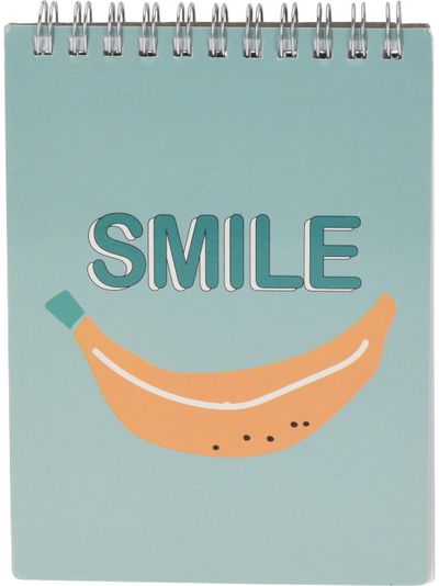 Bloknotai SMILE su spirale, linijomis, 2 vnt