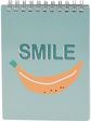 Bloknotai SMILE su spirale, linijomis, 2 vnt