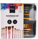 Teptukų rinkinys ARTIST akvarelei dėkle, 10 vnt