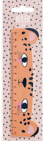 Liniuotė MR STAY WILD, medinė, 15 cm