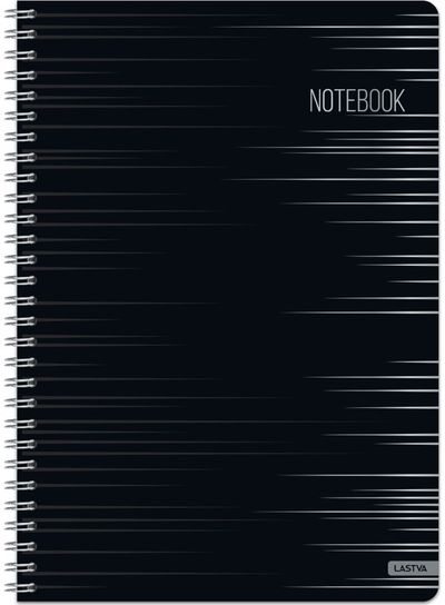 Sąsiuvinis DARK su spirale, A4, 70 g, 100 l., langeliais