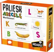 Mokomoji dėlionė HEADU Montessori PALIESK ABĖCĖLĘ, lietuvių kalba