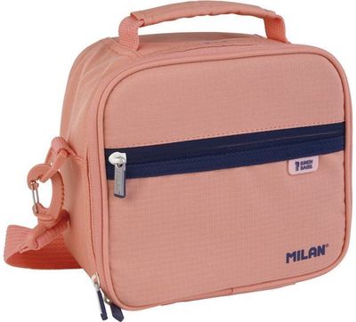 Pietų krepšelio rinkinys MILAN PINK (krepšelis+dėžutės 3vnt), 23x20x11 cm