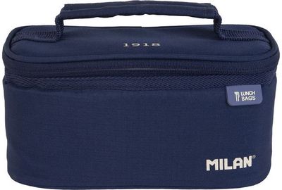 Pietų krepšelis MILAN NAVY + pietų dėžutė, 22 x 12,5 x 12 cm