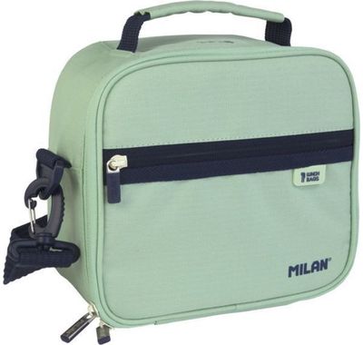 Pietų krepšelio rinkinys MILAN MINT (krepšelis+dėžutės 3vnt), 23x20x11 cm