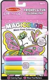Spalvinimo kortelių rinkinys su flomasteriais MELISSA&DOUG MAGICOLOUR draugai ir linksmybės