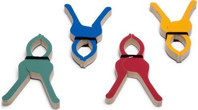 Mediniai spaustukai žaidimams BS TOYS Shelter Clips