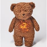 Migdukas MOONIE Organic Humming Bear su naktine lempa ir raminančiu garsu Carame l