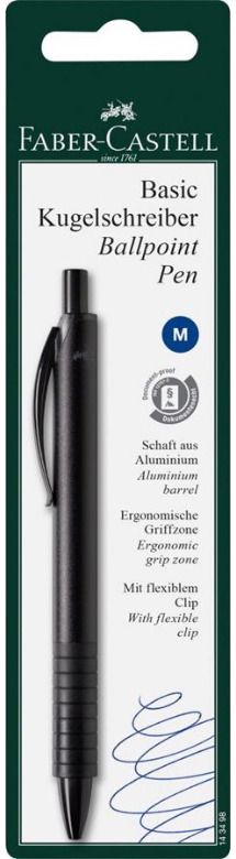 Tušinukas Faber-Castell BASIC, 0,7 mm, mėlynas, 3 rūšių, bl
