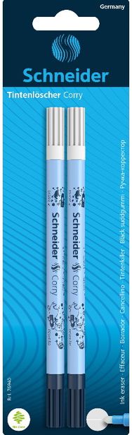 Rašalo triniklis-rašiklis SCHNEIDER Corry, 2 vnt, bl