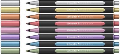 Žymeklių rinkinys SCHNEIDER Paint-lt 020, 1-2 mm, 8 vnt