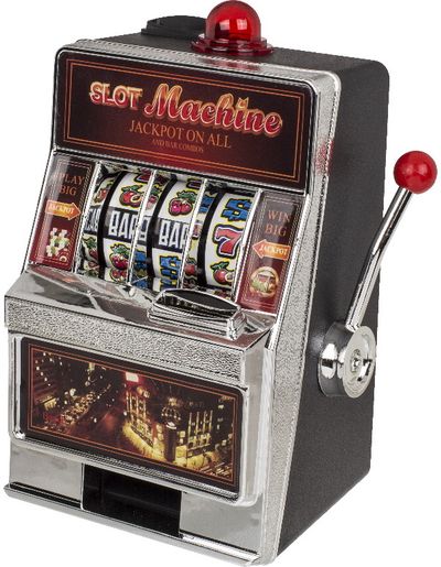 Taupyklė SLOT MACHINE su LED, 19x13,5 cm
